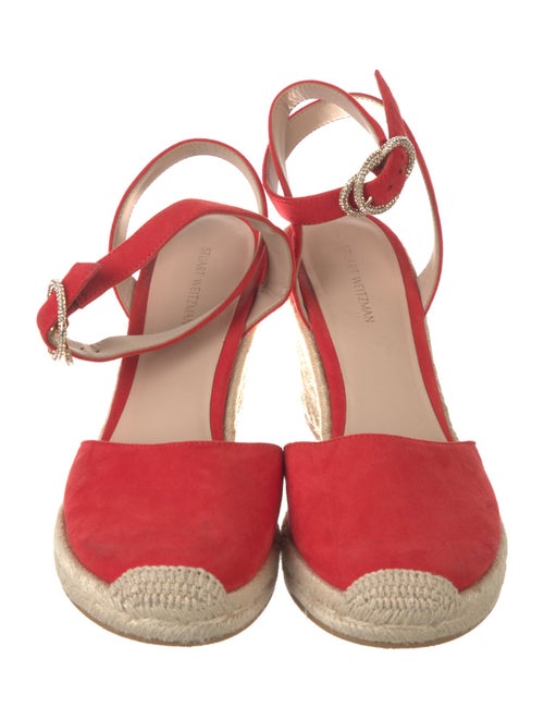 Stuart Weitzman Canvas Crystal Embellishments Slingback Pumps