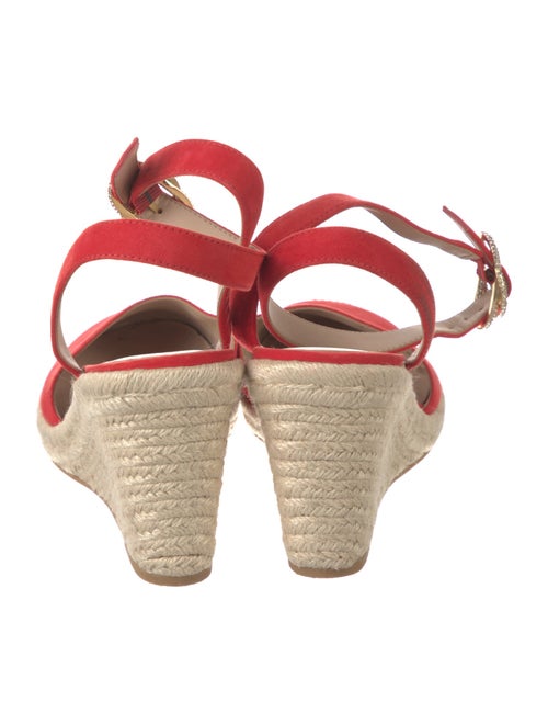 Stuart Weitzman Canvas Crystal Embellishments Slingback Pumps