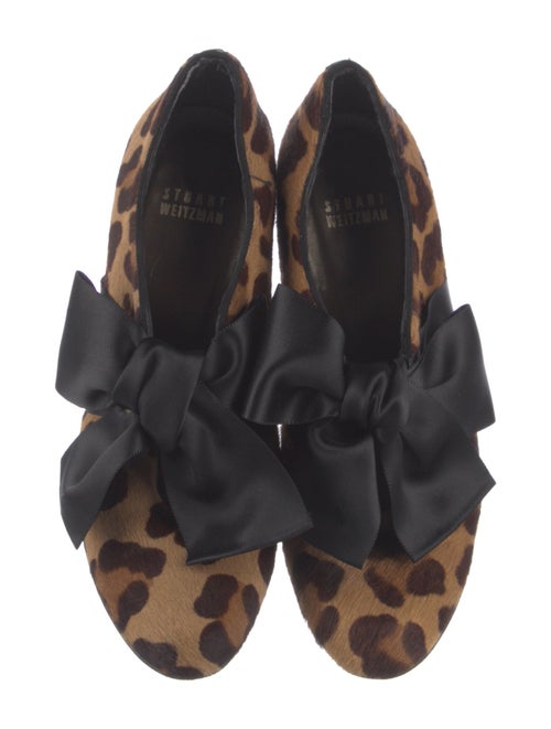 Stuart Weitzman Ponyhair Animal Print Mules