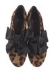 Stuart Weitzman Ponyhair Animal Print Mules