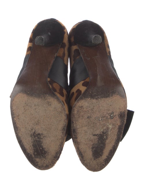 Stuart Weitzman Ponyhair Animal Print Mules