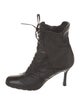 Stuart Weitzman Leather Lace-Up Boots