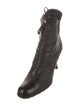 Stuart Weitzman Leather Lace-Up Boots