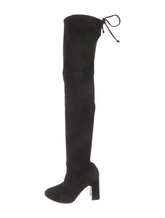 Stuart Weitzman Suede Lace-Up Boots