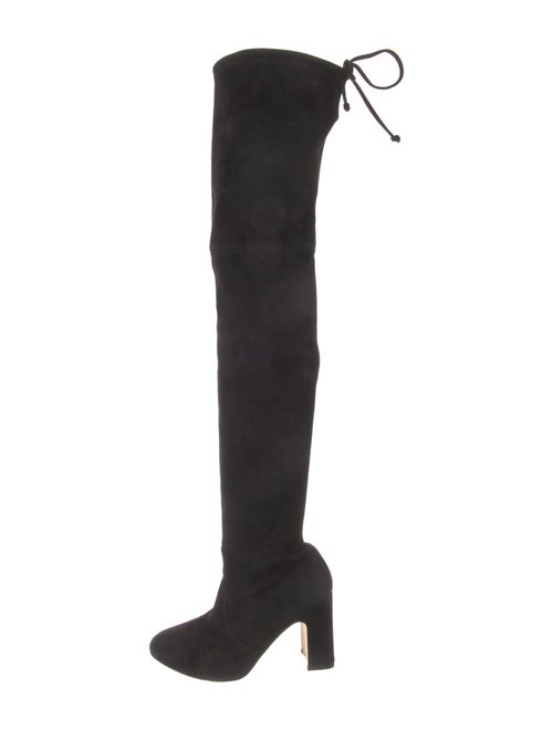 Stuart Weitzman Suede Lace-Up Boots