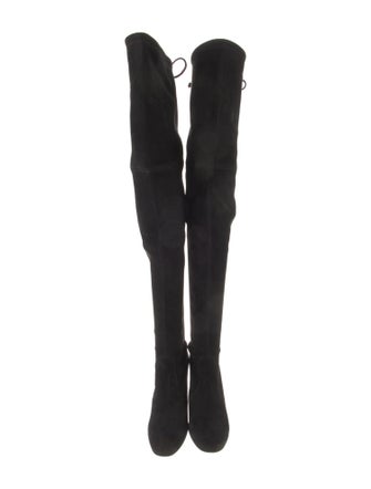 Stuart Weitzman Suede Lace-Up Boots