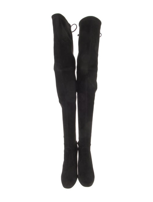 Stuart Weitzman Suede Lace-Up Boots
