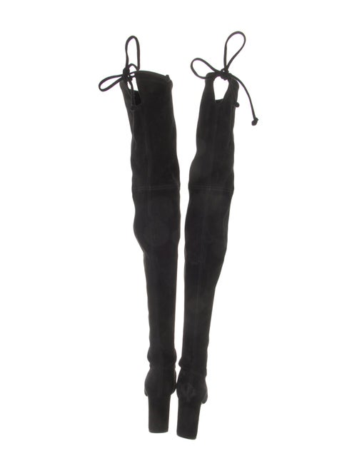 Stuart Weitzman Suede Lace-Up Boots