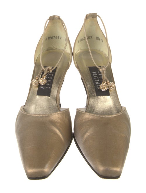 Stuart Weitzman Crystal Embellishments D'Orsay Pumps