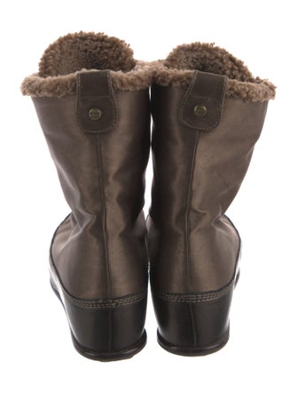 Stuart Weitzman Leather Lace-Up Boots