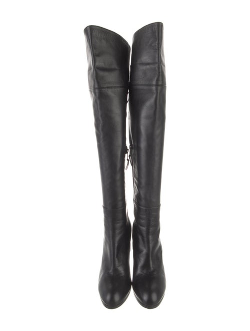 Stuart Weitzman Leather Lace-Up Boots