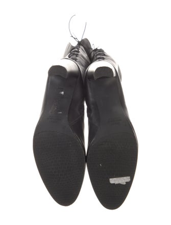 Stuart Weitzman Leather Lace-Up Boots