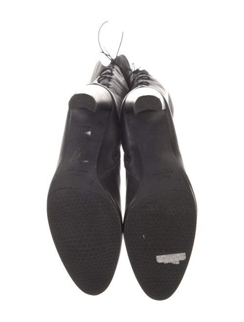 Stuart Weitzman Leather Lace-Up Boots