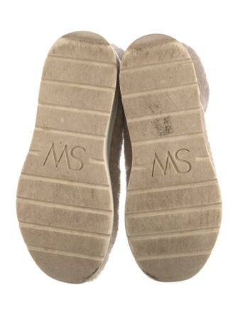 Stuart Weitzman Faux Fur Lace-Up Boots