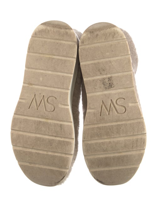 Stuart Weitzman Faux Fur Lace-Up Boots