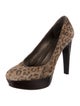 Stuart Weitzman Suede Animal Print Pumps