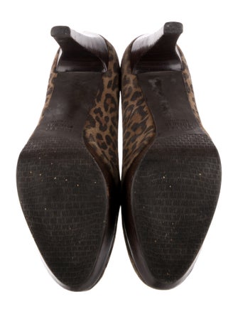 Stuart Weitzman Suede Animal Print Pumps