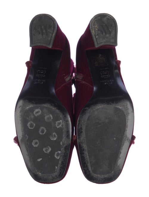 Stuart Weitzman Velvet Faux Fur Trim Boots