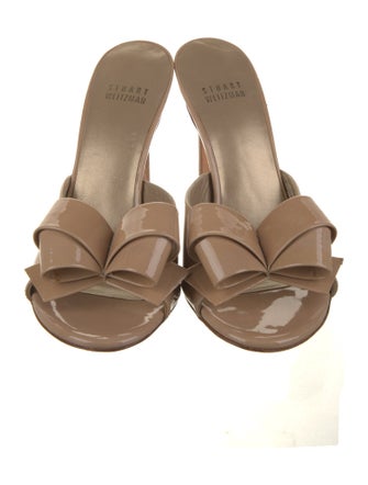 Stuart Weitzman Patent Leather Slides