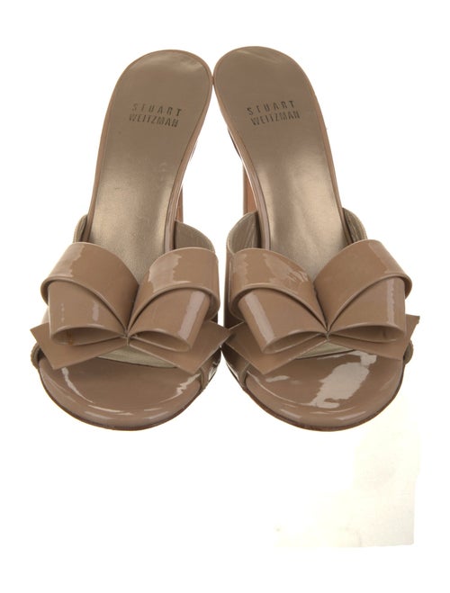 Stuart Weitzman Patent Leather Slides