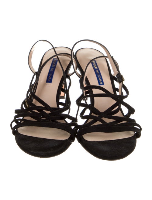 Stuart Weitzman Suede Slingback Sandals