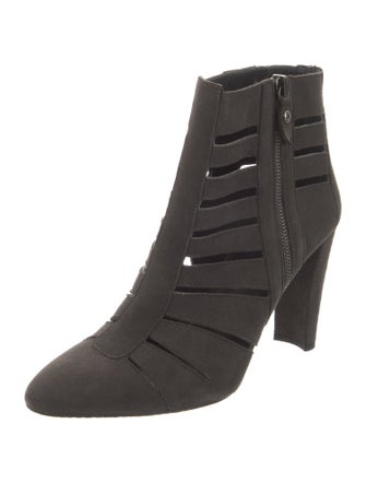 Stuart Weitzman Suede Cutout Accent Boots