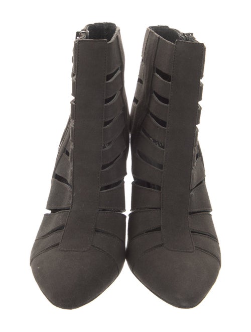 Stuart Weitzman Suede Cutout Accent Boots