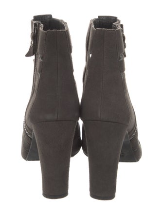 Stuart Weitzman Suede Cutout Accent Boots
