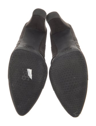 Stuart Weitzman Suede Cutout Accent Boots