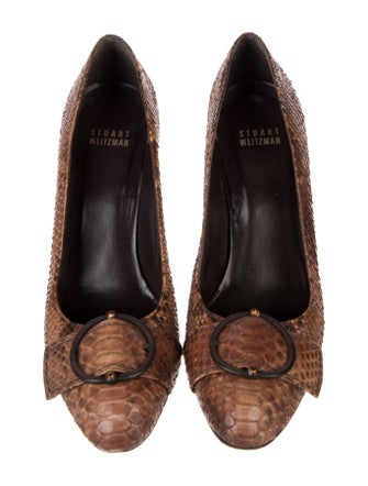 Stuart Weitzman Snakeskin Animal Print Pumps