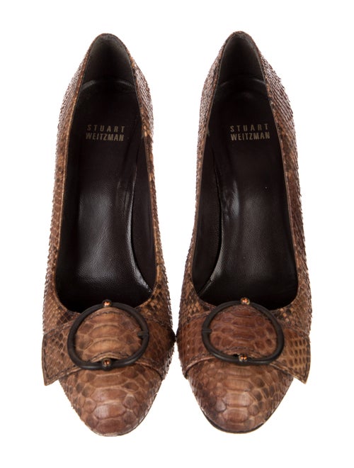 Stuart Weitzman Snakeskin Animal Print Pumps