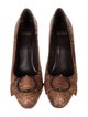 Stuart Weitzman Snakeskin Animal Print Pumps