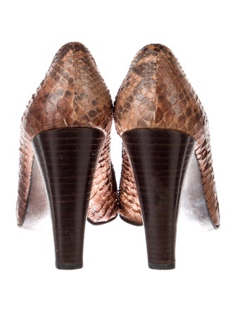 Stuart Weitzman Snakeskin Animal Print Pumps