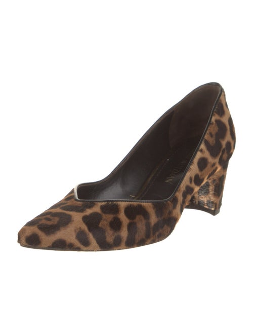 Stuart Weitzman Ponyhair Animal Print Pumps