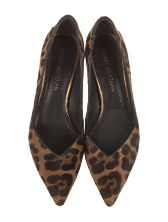 Stuart Weitzman Ponyhair Animal Print Pumps