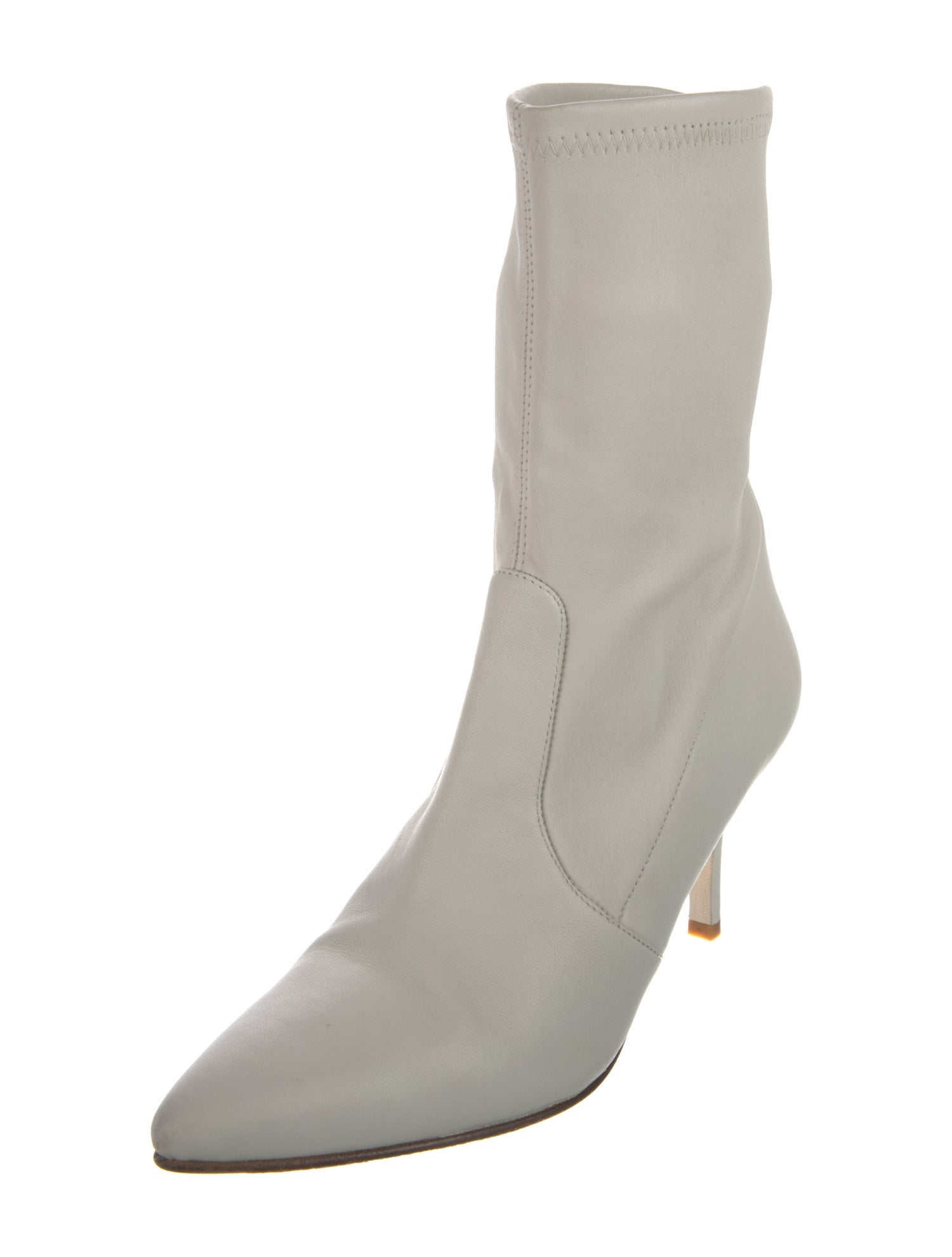 Stuart Weitzman Leather Sock Boots