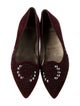 Stuart Weitzman Suede Patterned Ballet Flats