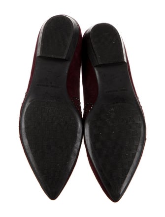 Stuart Weitzman Suede Patterned Ballet Flats