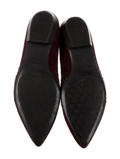 Stuart Weitzman Suede Patterned Ballet Flats