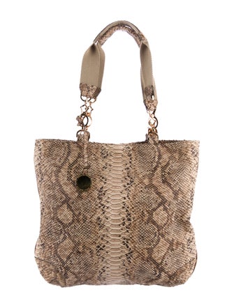 Stuart Weitzman Python Shoulder Tote