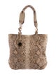 Stuart Weitzman Python Shoulder Tote