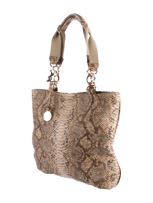 Stuart Weitzman Python Shoulder Tote