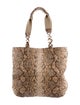 Stuart Weitzman Python Shoulder Tote