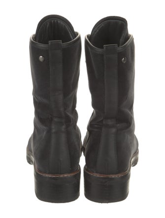 Stuart Weitzman Velvet Combat Boots