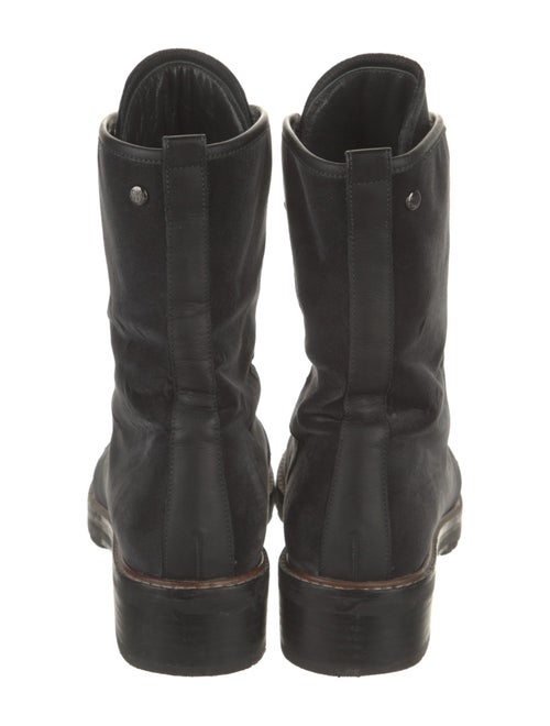 Stuart Weitzman Velvet Combat Boots