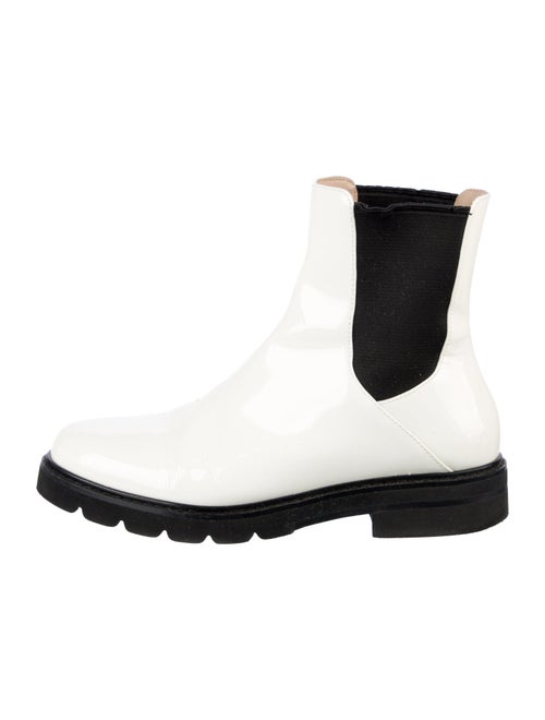 Stuart Weitzman Patent Leather Chelsea Boots