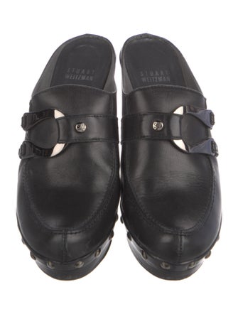 Stuart Weitzman Leather Mules