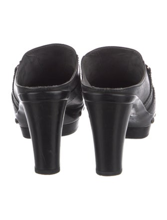 Stuart Weitzman Leather Mules