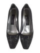 Stuart Weitzman Canvas Crystal Embellishments Pumps