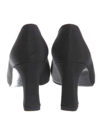 Stuart Weitzman Canvas Crystal Embellishments Pumps